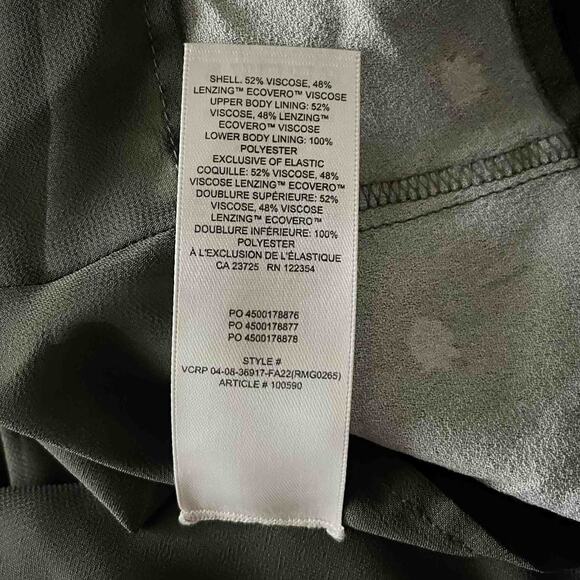 NWT Womens Wilfred Sweetheart Bustier Mini Fable Dress Bitter Sage Floral Sze 10 - Picture 9 of 11